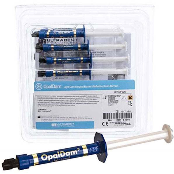 Ultradent 326 OpalDam Liquid Gingival Dam Econo Refill Syringes 1.2 mL 20/Pk Ultradent 326 OpalDam Liquid Gingival Dam Econo Refill Syringes 1.2 mL 20/Pk